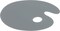 Grey Tempered Glass Palette 10x14" Oval – Scratch-Resistant, Easy-to-Clean Artist Palette for Precise Color Mixing, Reduced Glare, Solvent-Resistant